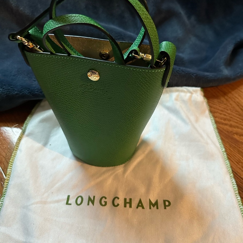 Longchamp Green Mini Bag with Structured Design